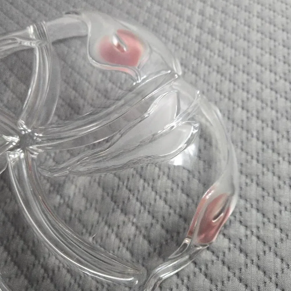 Mikasa Crystal Divided Relish Calla Lily Mayfair 5 Compartment 549/345 W Germany